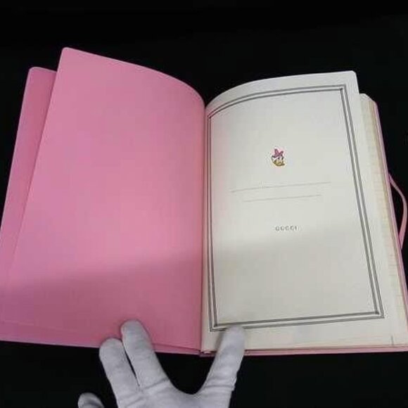 Gucci Disney Collaboration Daisy Duck GG Supreme Notebook Brown Fj7546 - Picture 3 of 6